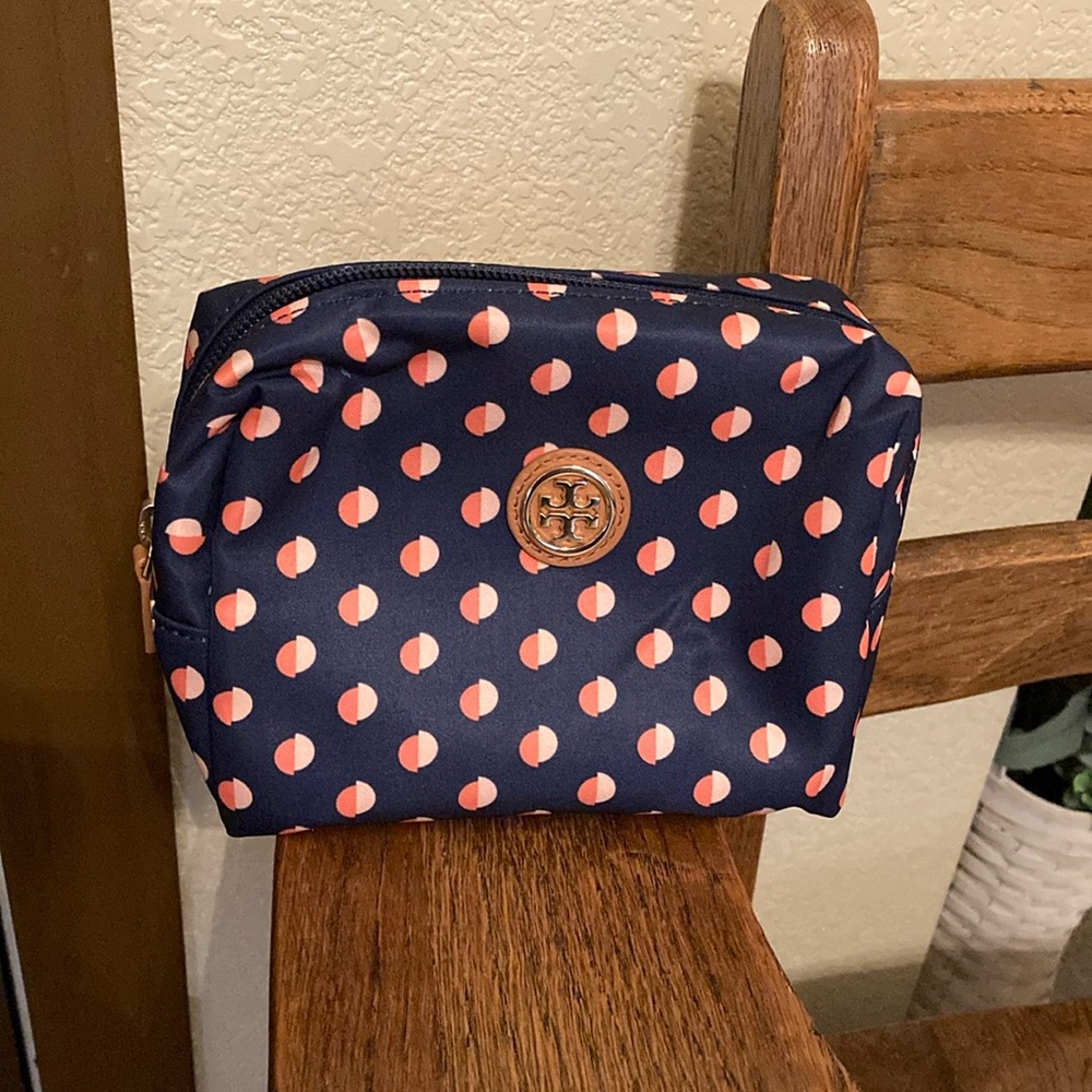 Tory Burch Virginia Cosmetic Case/Pouch Like New!